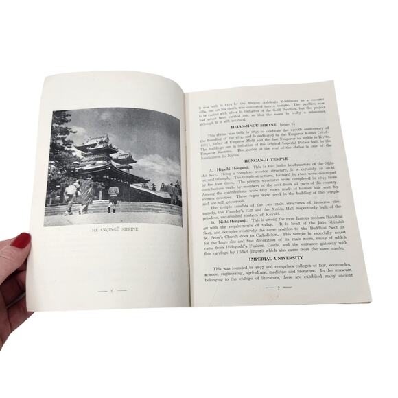 What's to see around Kyoto! Vintage Japanese Japan Travel Guide - Picture 6 of 7